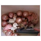 Vintage Rolling Crate w/ Christmas Decor Contents