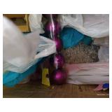 Vintage Rolling Crate w/ Christmas Decor Contents