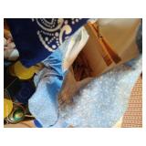 Flat of Laundry Care Products & Clothespin Bag, Hand Steamer, Etc