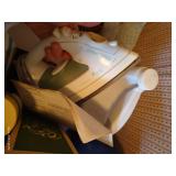 Flat of Laundry Care Products & Clothespin Bag, Hand Steamer, Etc