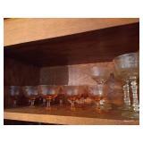 Pretty Peach Stemware