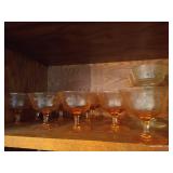 Pretty Peach Stemware