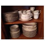 Two Shelves Vintage Noritake Ivory China "Rothchild"