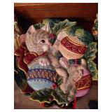 Fitz & Floyd Plate & Two Sets of S&P Shakers