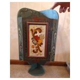 Hand painted Rosemaling Corner Cabinet