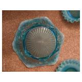 Beautiful Fluted Hobnail Dishes & Bowl