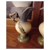 Pair of Hall Pitcher Vases