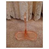 Pink Depression Glass Platter & Bowl, S&P and Tray