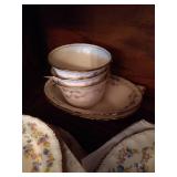 Large Lot of Gold Rimmed Pope Gosser China