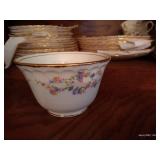 Large Lot of Gold Rimmed Pope Gosser China