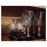 Luminare, France, Optic Swirl Stemware