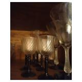Luminare, France, Optic Swirl Stemware