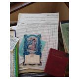 Ephemera: Calendars, Cards, Booklets, 1860s Birthday Record Book