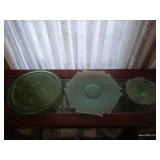 Green Depression Glass