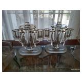 Vintage Candelabras w/ Crystals & Serving Pieces