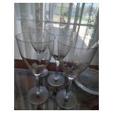 Etched Decanter & Stemware