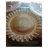 Peach & Pink Depression Platters