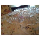 Eight Glass "Bubble" Pieces