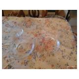 Matching Etched Rose Glassware