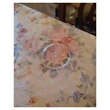 Matching Etched Rose Glassware