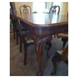 Large Beautiful Wood Dining Table With 6 Chairs