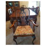 Large Beautiful Wood Dining Table With 6 Chairs