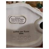 (2) Deer Candle Holders & Fitz & Floyd Santa