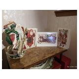 Fitz & Floyd Santa & Vintage Santa Cards