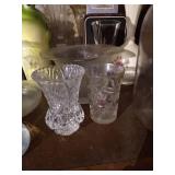 Shelf of Vases - Crystal & Glass