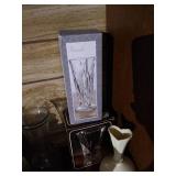 Shelf of Vases - Crystal & Glass