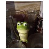 Shelf of Vases - Crystal & Glass