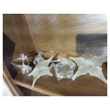 Blown Glass Birds & Flower Stem Holders