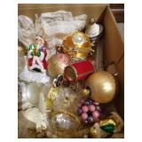 Box of Vintage Christmas Ornaments - Nice!