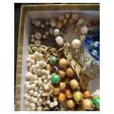 Flat of Costume Jewelry - Bracelets & Necklaces