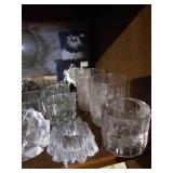 Shelf of Crystal - Candle Holders & Vases