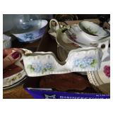Shelf of Misc. China Plates & Platters