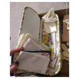 Flat of Vintage Ladies Gloves & Handkerchiefs