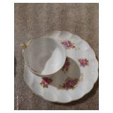 Enesco Cups & Salad Plates With Stands - Set of 8