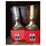 Fitz & Floyd Plate, Bowl & Candlesticks