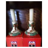 Fitz & Floyd Plate, Bowl & Candlesticks