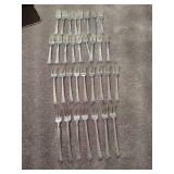 Huge Heirloom Damask Sterling Silverware Lot - WOW!