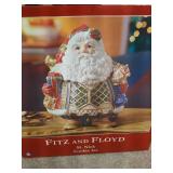 Fitz & Floyd Santa Cookie Jar With Box
