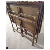 (2) Wood Folding Tables