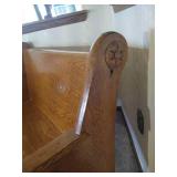 Vintage Wooden Church Pew - Solid!