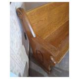 Vintage Wooden Church Pew - Solid!