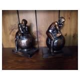 (2) Brass Bookends