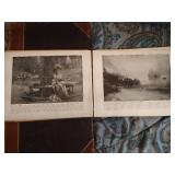 (3) Antique 1800s Books With Great Artwork