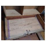 Antique Wood/Metal/Leather Trunk