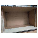 Antique Wood/Metal/Leather Trunk