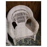 (2) Large Wicker Chairs